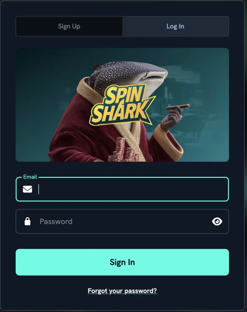 SpinShark Log In