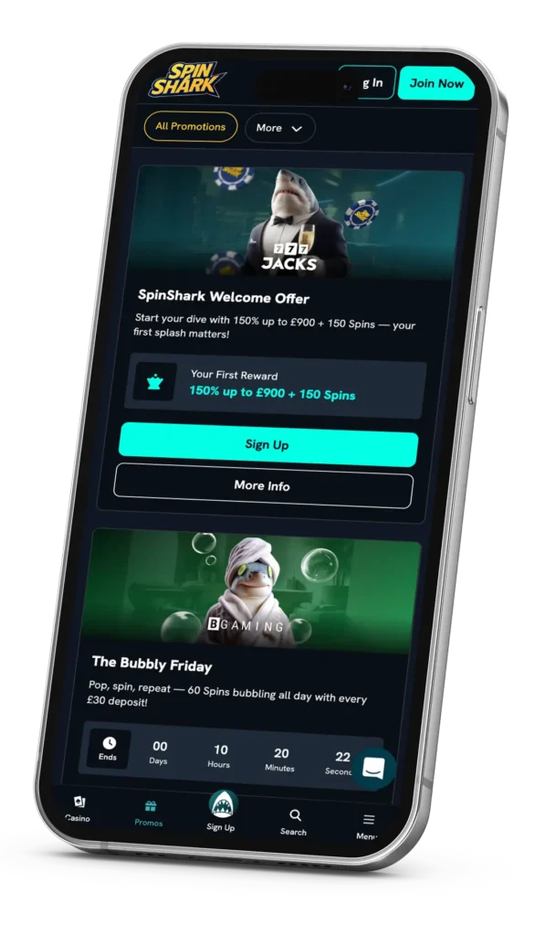 SpinShark Mobile Promo