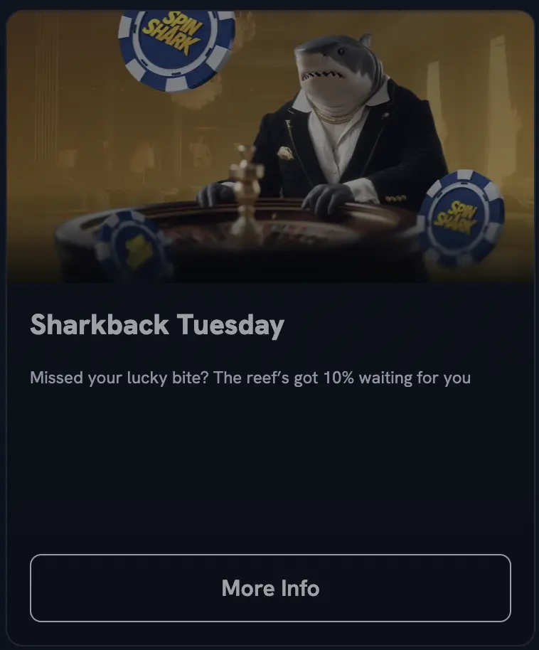 SpinShark Tuesday Bonus